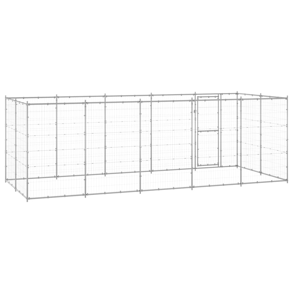 8720286665831_g_en_hd_3 vidaXL Outdoor Dog Kennel Galvanised Steel 12.1 m² - Image 4