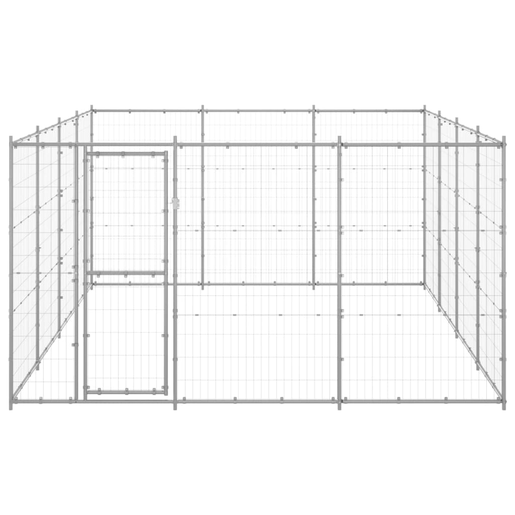 8720286665923_g_en_hd_1 vidaXL Outdoor Dog Kennel Galvanised Steel 14.52 m² - Image 2