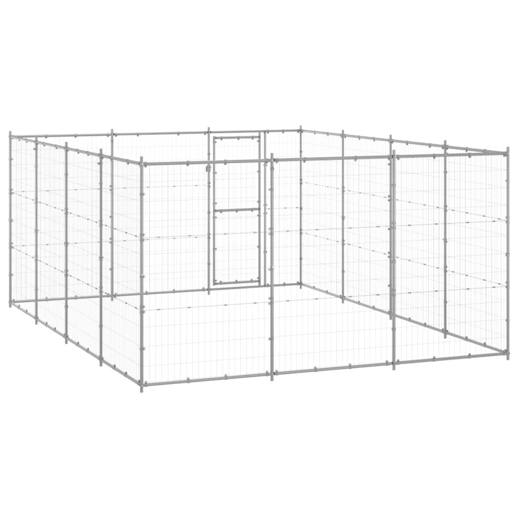 8720286665923_g_en_hd_3 vidaXL Outdoor Dog Kennel Galvanised Steel 14.52 m² - Image 4