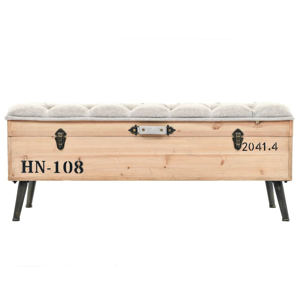 8720286666098_g_en_hd_1 vidaXL Storage Bench 110 cm Solid Firwood - Image 2