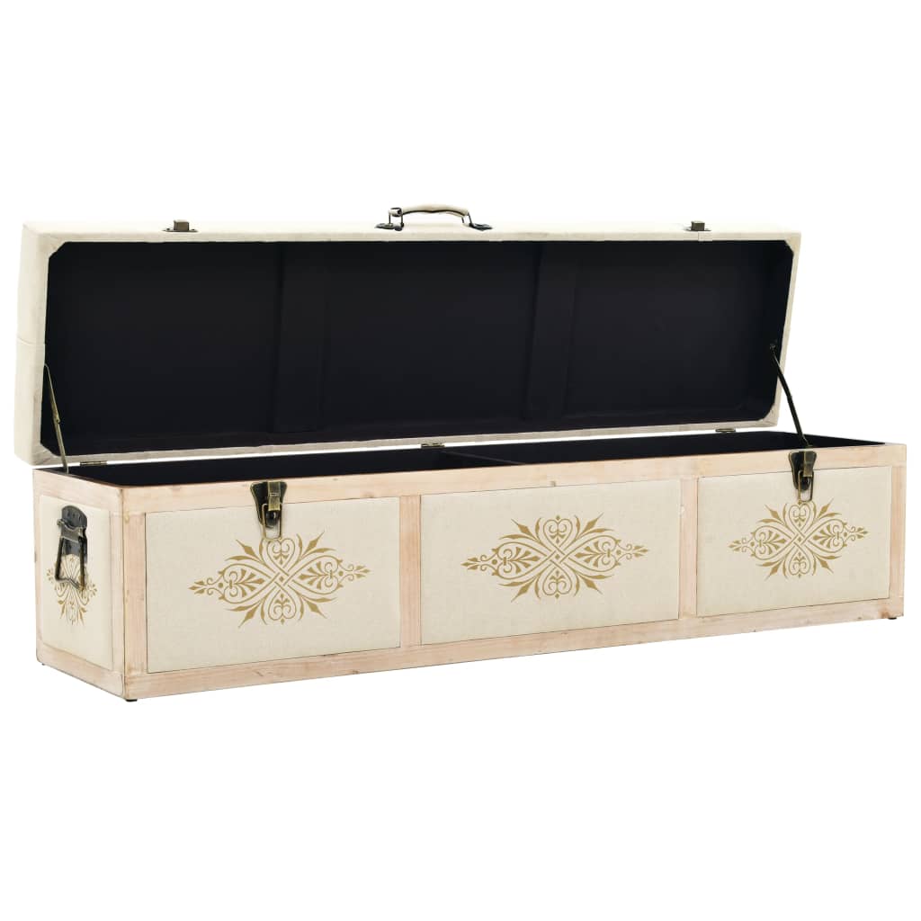 8720286666111_g_en_hd_1 vidaXL Storage Bench 110 cm Cream Solid Firwood and Fabric - Image 2