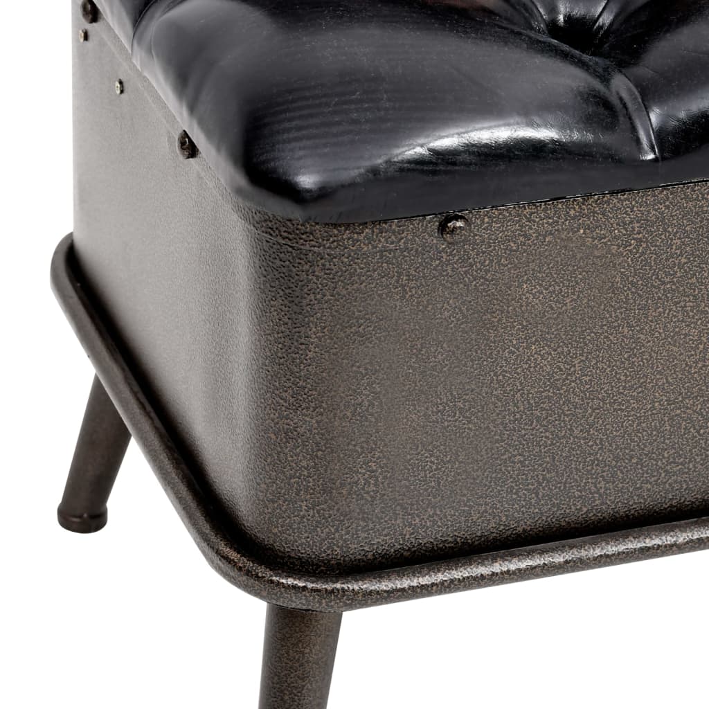 8720286666128_g_en_hd_6 vidaXL Storage Bench with Backrest 110 cm Black Faux Leather - Image 7