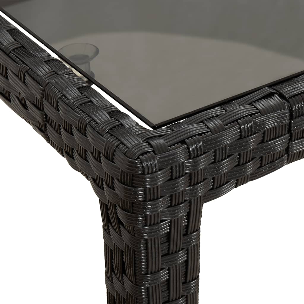 8720286666425_g_en_hd_3 vidaXL Garden Table 150x90x75 cm Tempered Glass and Poly Rattan Black - Image 5