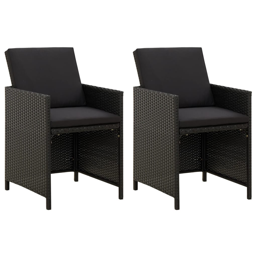8720286666746_g_en_hd_1 vidaXL 4 Piece Garden Chair and Stool Set Poly Rattan Black - Image 2