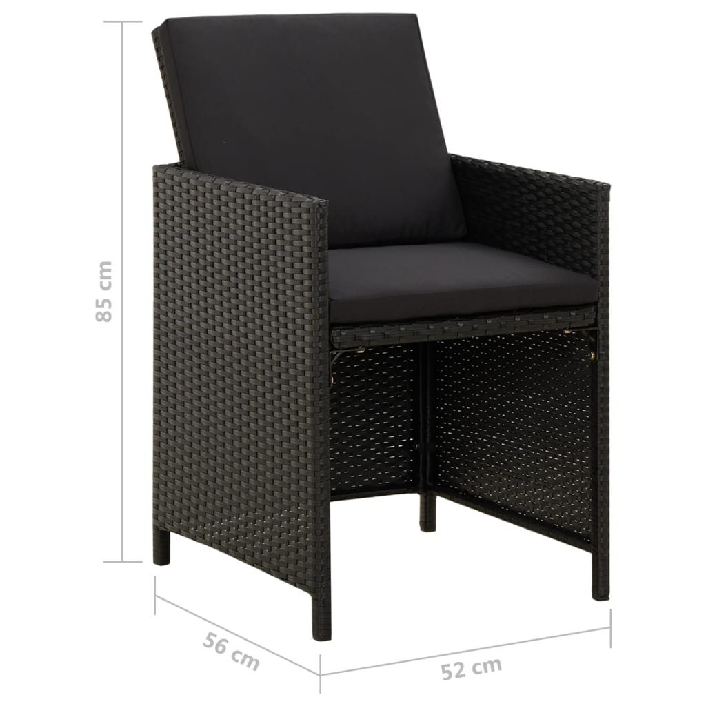 8720286666746_g_en_hd_10 vidaXL 4 Piece Garden Chair and Stool Set Poly Rattan Black - Image 11