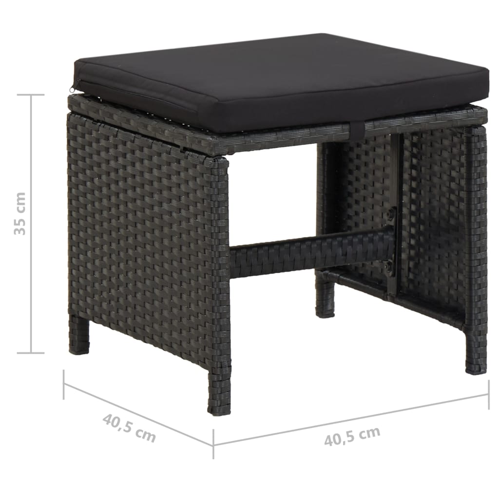 8720286666746_g_en_hd_11 vidaXL 4 Piece Garden Chair and Stool Set Poly Rattan Black - Image 12