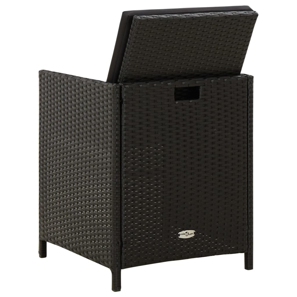 8720286666746_g_en_hd_6 vidaXL 4 Piece Garden Chair and Stool Set Poly Rattan Black - Image 7