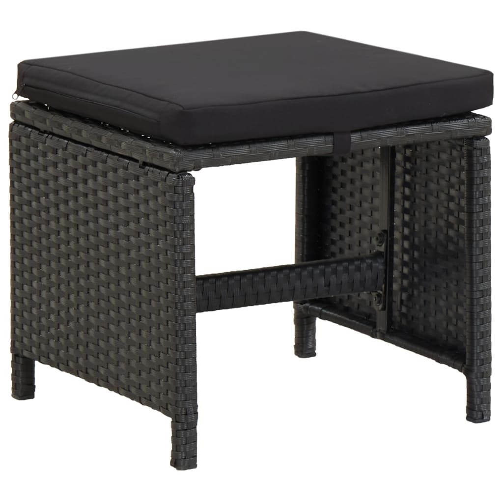 8720286666746_g_en_hd_7 vidaXL 4 Piece Garden Chair and Stool Set Poly Rattan Black - Image 8