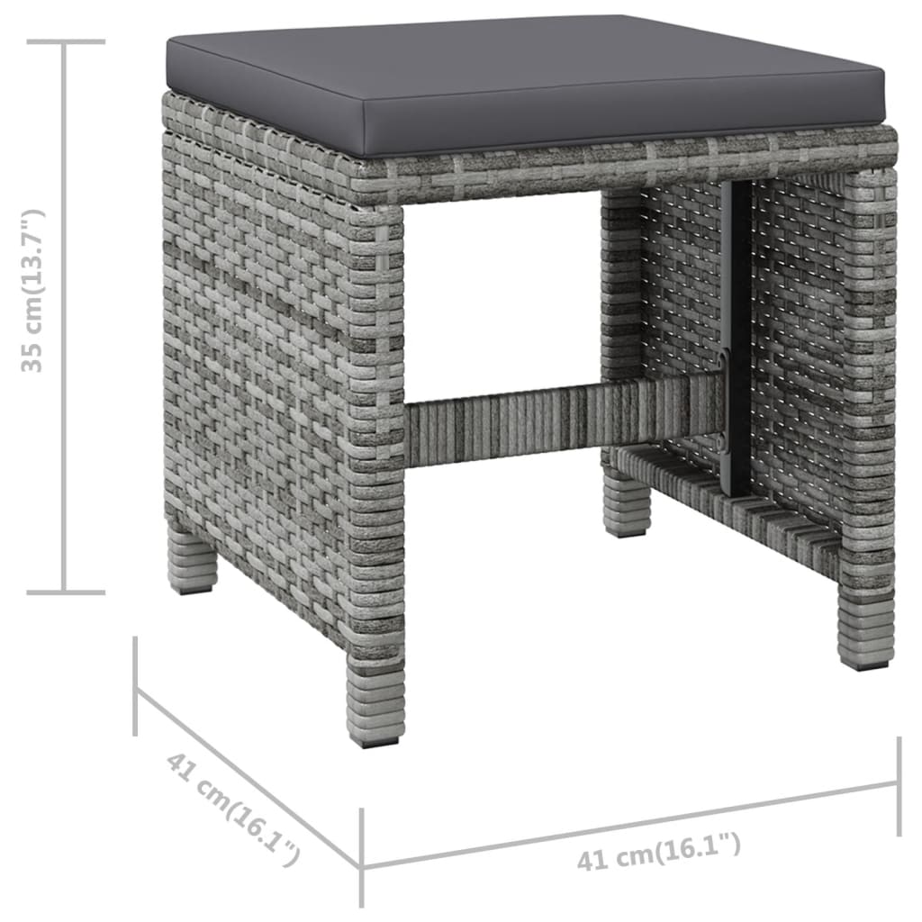8720286666753_g_en_hd_10 vidaXL 4 Piece Garden Chair and Stool Set Poly Rattan Grey - Image 12