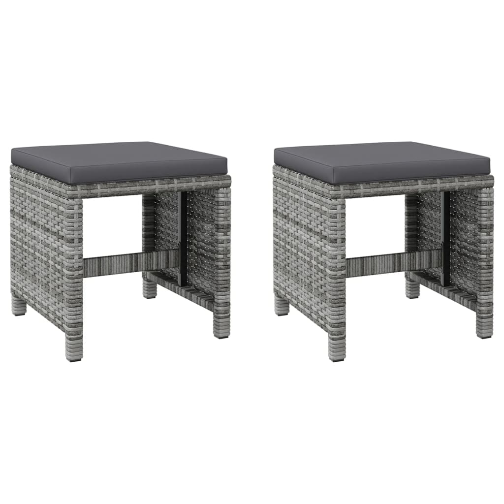 8720286666753_g_en_hd_5 vidaXL 4 Piece Garden Chair and Stool Set Poly Rattan Grey - Image 7