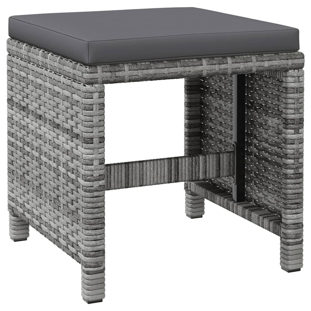 8720286666753_g_en_hd_6 vidaXL 4 Piece Garden Chair and Stool Set Poly Rattan Grey - Image 8