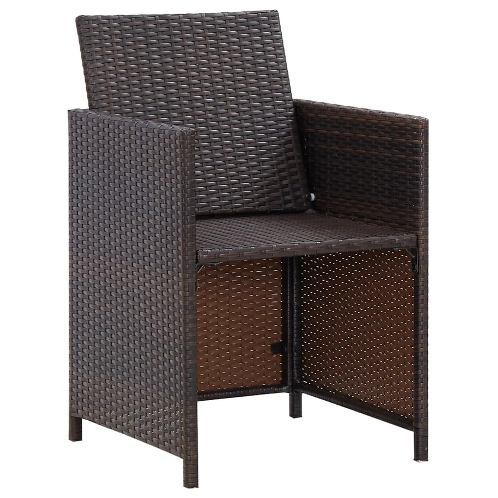 8720286667002_g_en_hd_5 vidaXL 4 Piece Garden Chair and Stool Set Poly Rattan Brown - Image 6