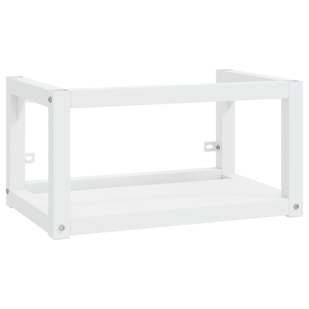 8720286667637_a_en_hd_1 vidaXL Wall-mounted Bathroom Washbasin Frame White 59x38x31 cm Iron - Image 2