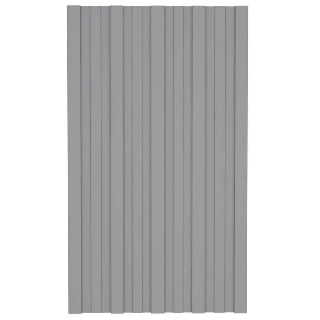 8720286667989_g_en_hd_1 vidaXL Roof Panels 12 pcs Galvanised Steel Grey 80x45 cm - Image 2