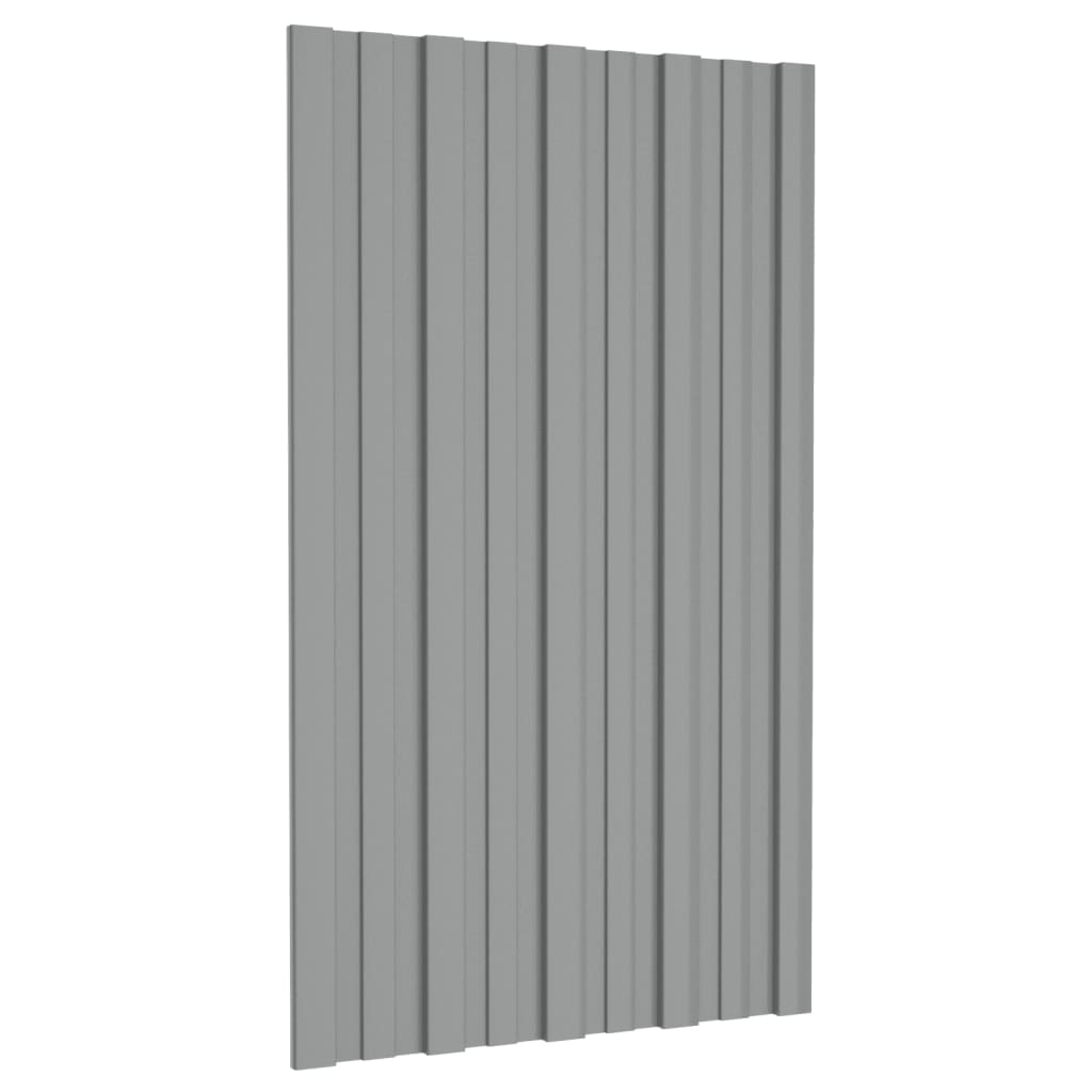 8720286667989_g_en_hd_2 vidaXL Roof Panels 12 pcs Galvanised Steel Grey 80x45 cm - Image 3