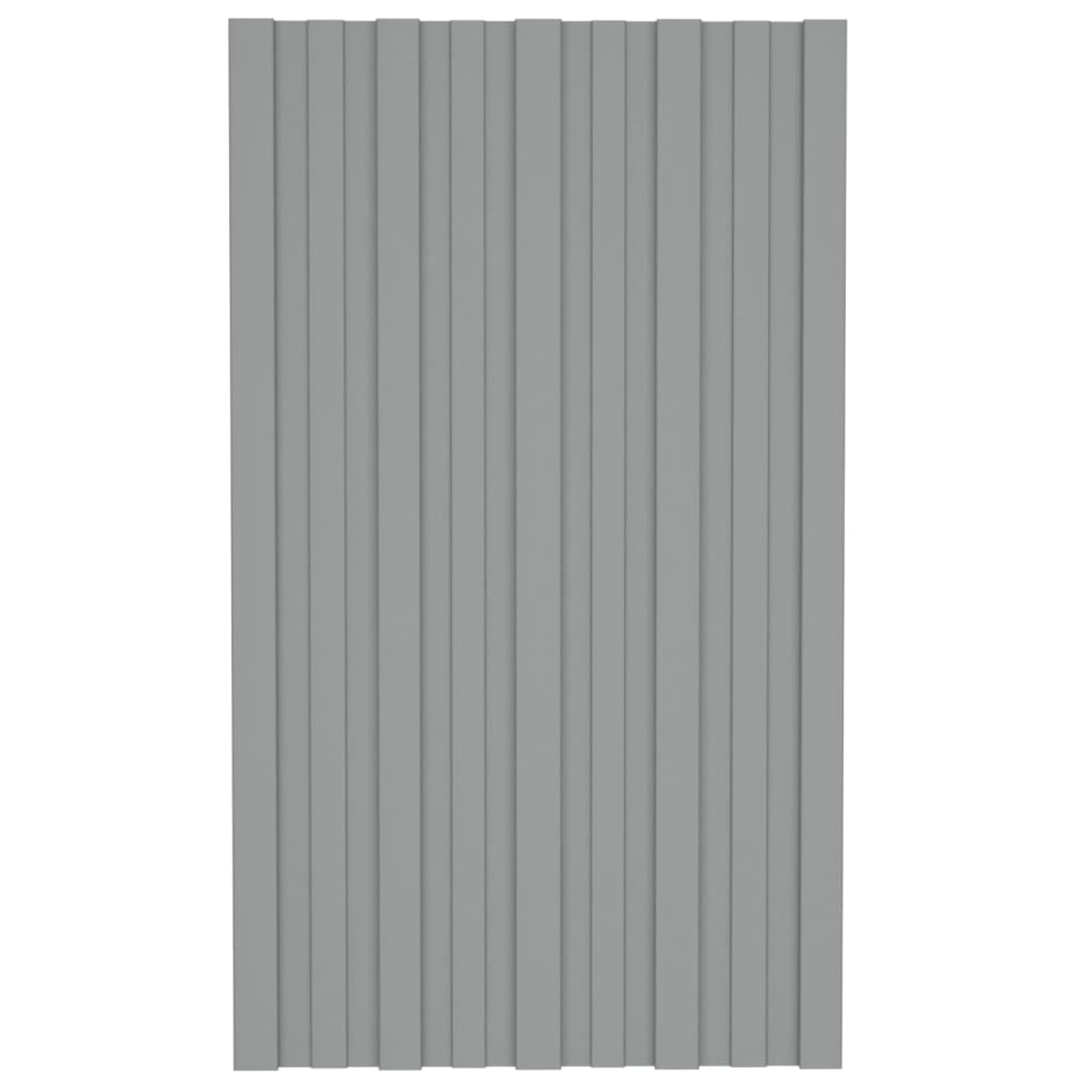 8720286667996_g_en_hd_1 vidaXL Roof Panels 36 pcs Galvanised Steel Grey 80x45 cm - Image 2
