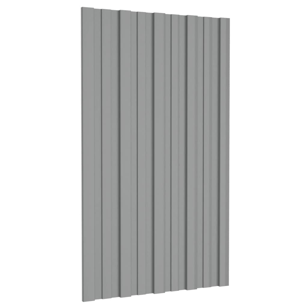 8720286667996_g_en_hd_2 vidaXL Roof Panels 36 pcs Galvanised Steel Grey 80x45 cm - Image 3