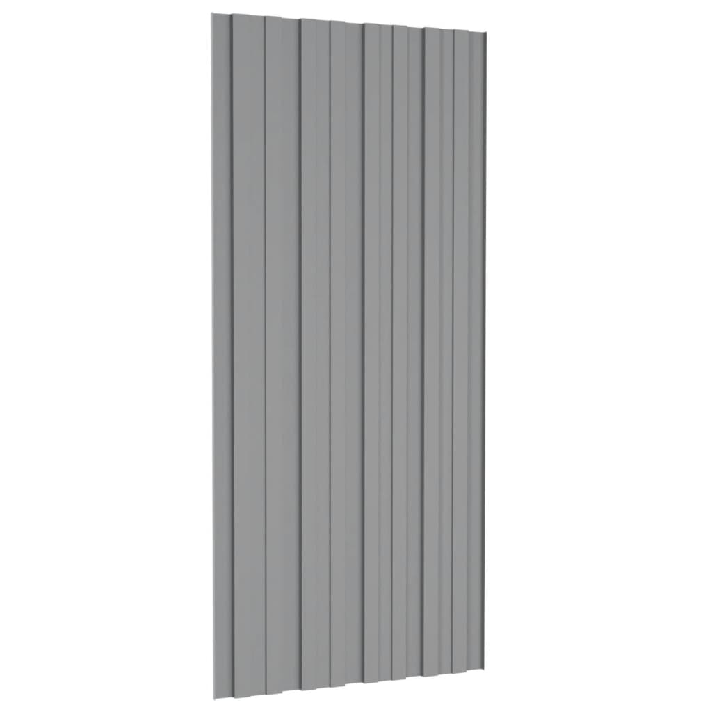 8720286668108_g_en_hd_4 vidaXL Roof Panels 12 pcs Galvanised Steel Grey 100x45 cm - Image 5