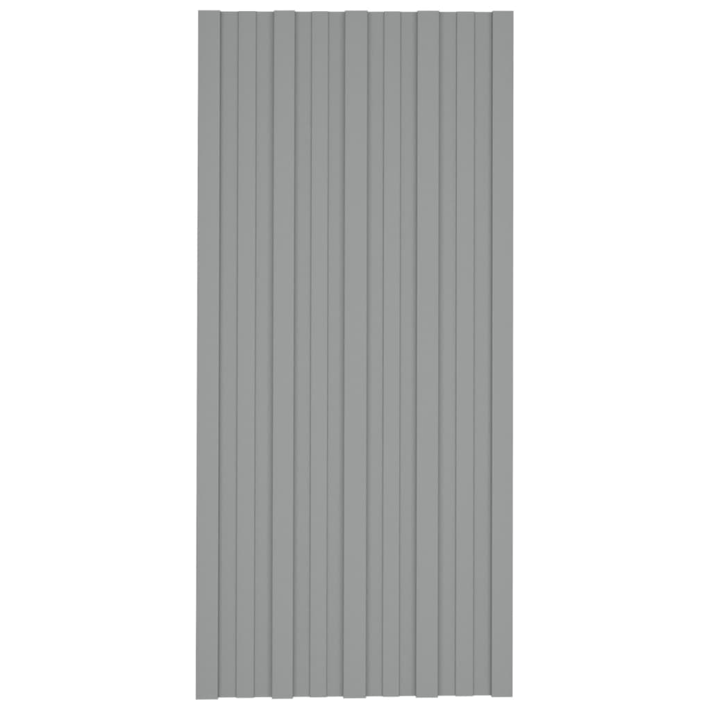 8720286668115_g_en_hd_1 vidaXL Roof Panels 36 pcs Galvanised Steel Grey 100x45 cm - Image 2