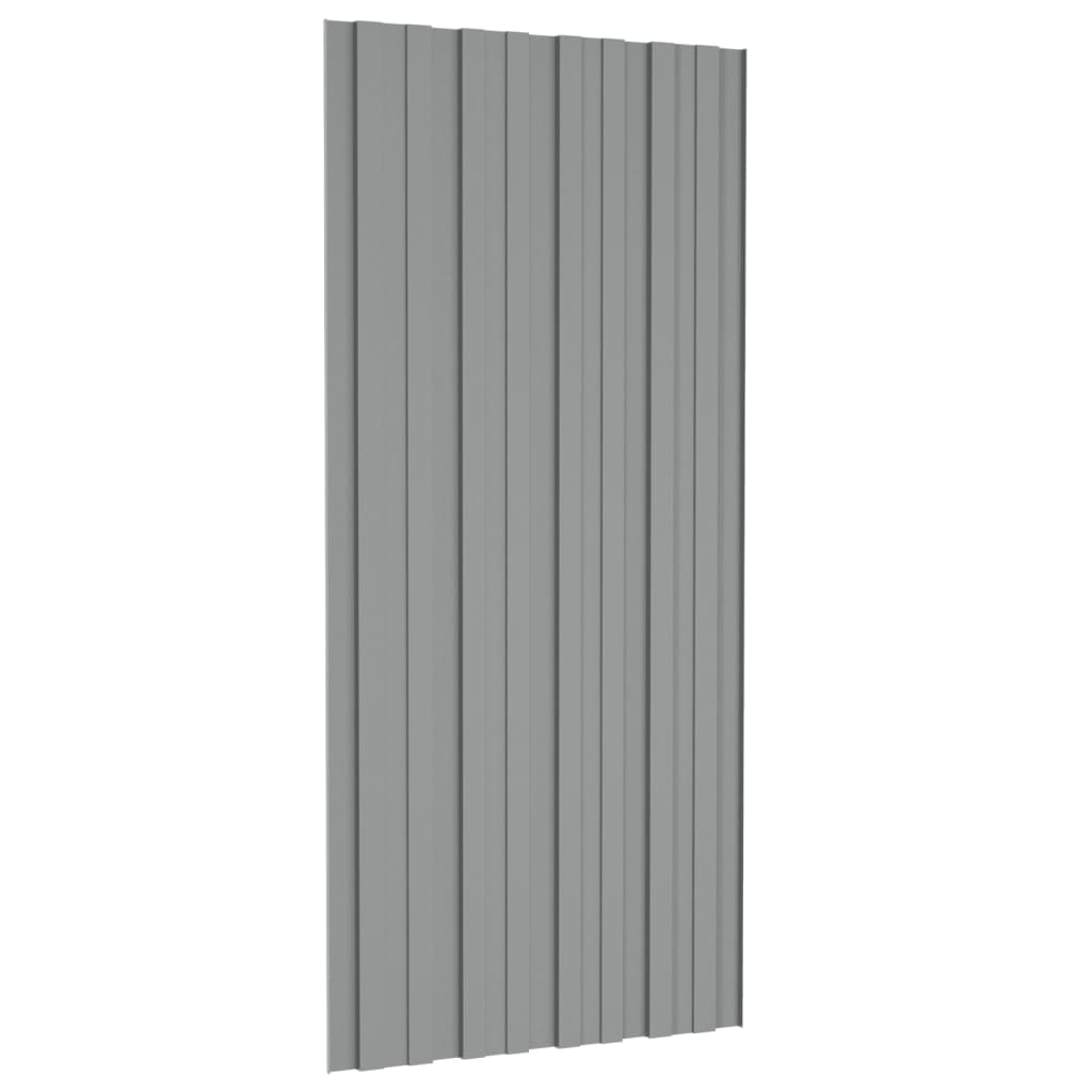 8720286668115_g_en_hd_4 vidaXL Roof Panels 36 pcs Galvanised Steel Grey 100x45 cm - Image 5