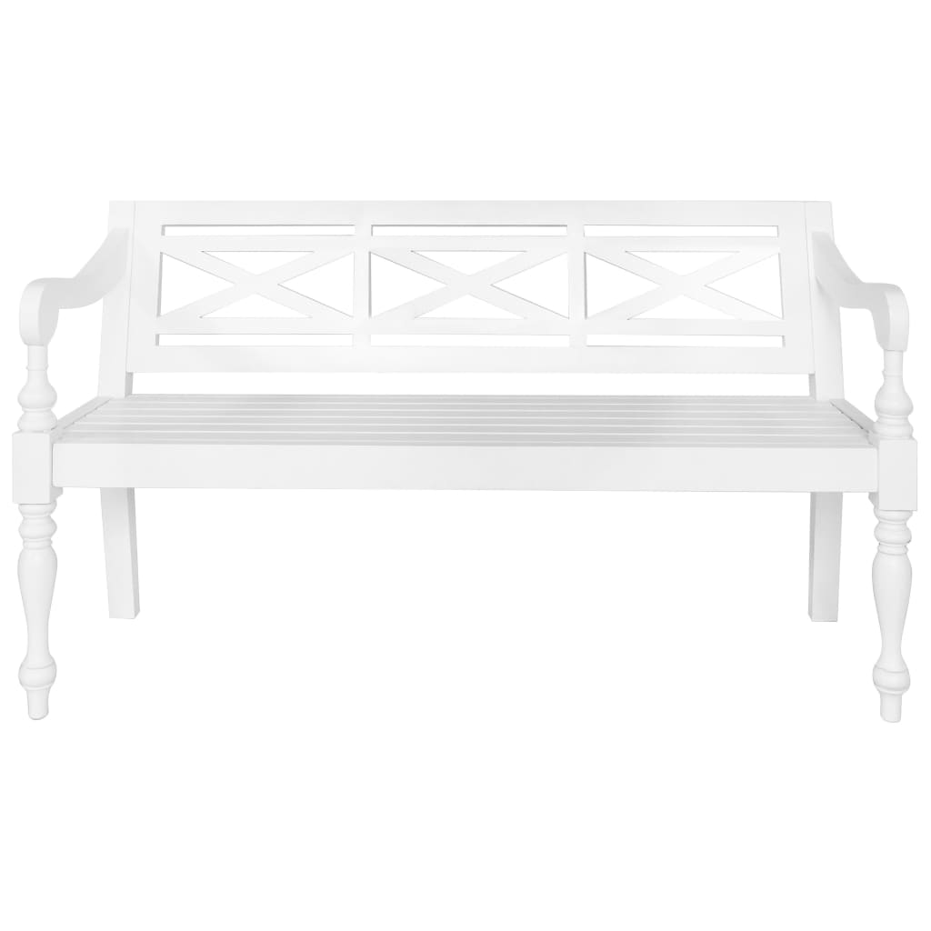 8720286668207_g_en_hd_1 vidaXL Batavia Bench 123 cm Solid Mahogany Wood White - Image 2