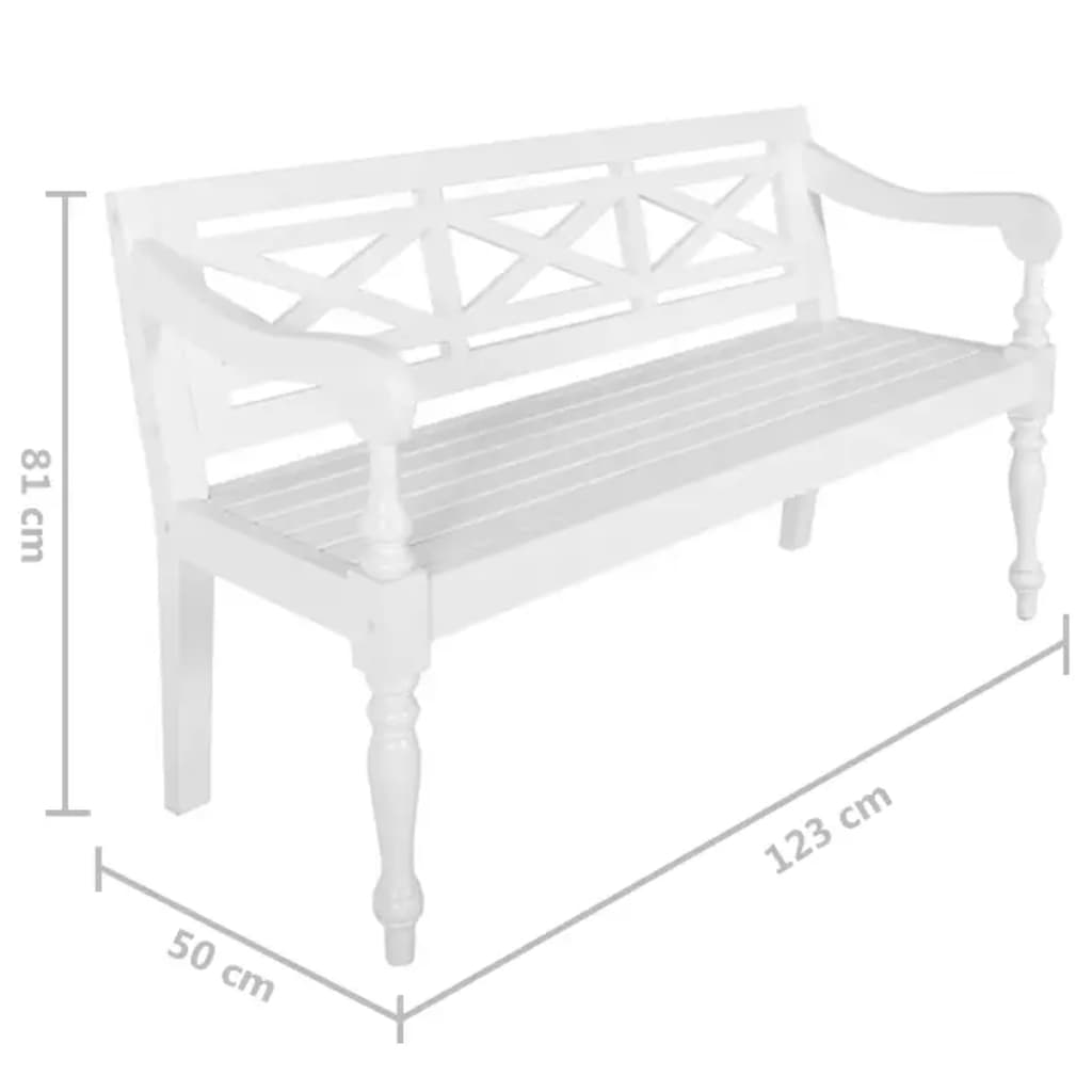 8720286668207_g_en_hd_5 vidaXL Batavia Bench 123 cm Solid Mahogany Wood White - Image 6
