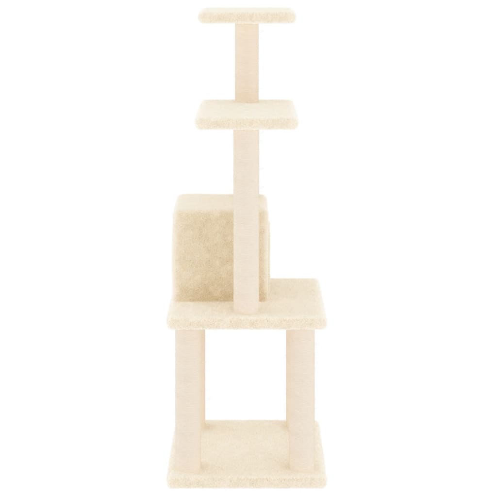 8720286669242_g_en_hd_2 vidaXL Cat Tree with Sisal Scratching Posts Cream 105 cm - Image 4