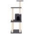 vidaXL Cat Tree with Sisal Scratching Posts Dark Grey 105 cm - Image 3