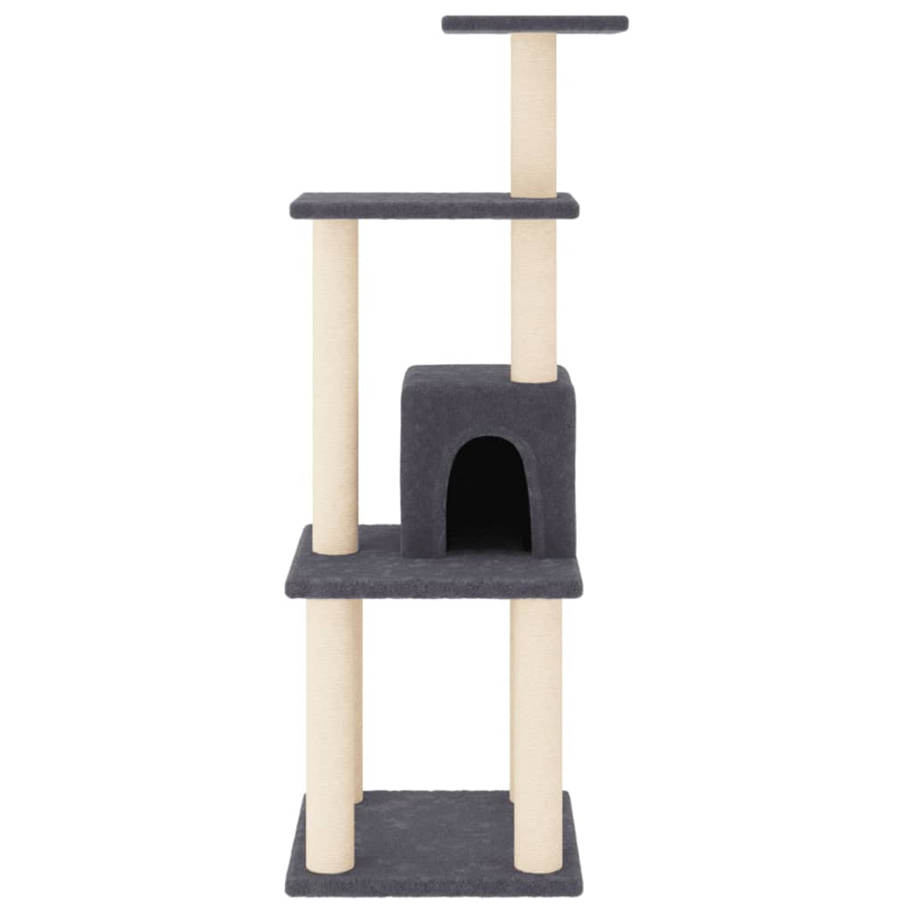 8720286669266_g_en_hd_1 vidaXL Cat Tree with Sisal Scratching Posts Dark Grey 105 cm - Image 3