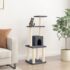 vidaXL Cat Tree with Sisal Scratching Posts Dark Grey 105 cm
