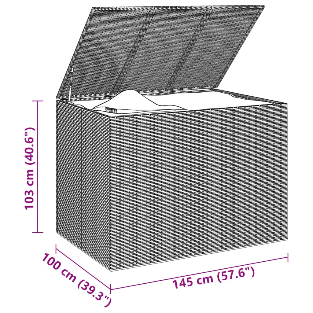 8720286669372_g_en_hd_4 vidaXL Garden Cushion Box PE Rattan 145x100x103 cm Brown - Image 5