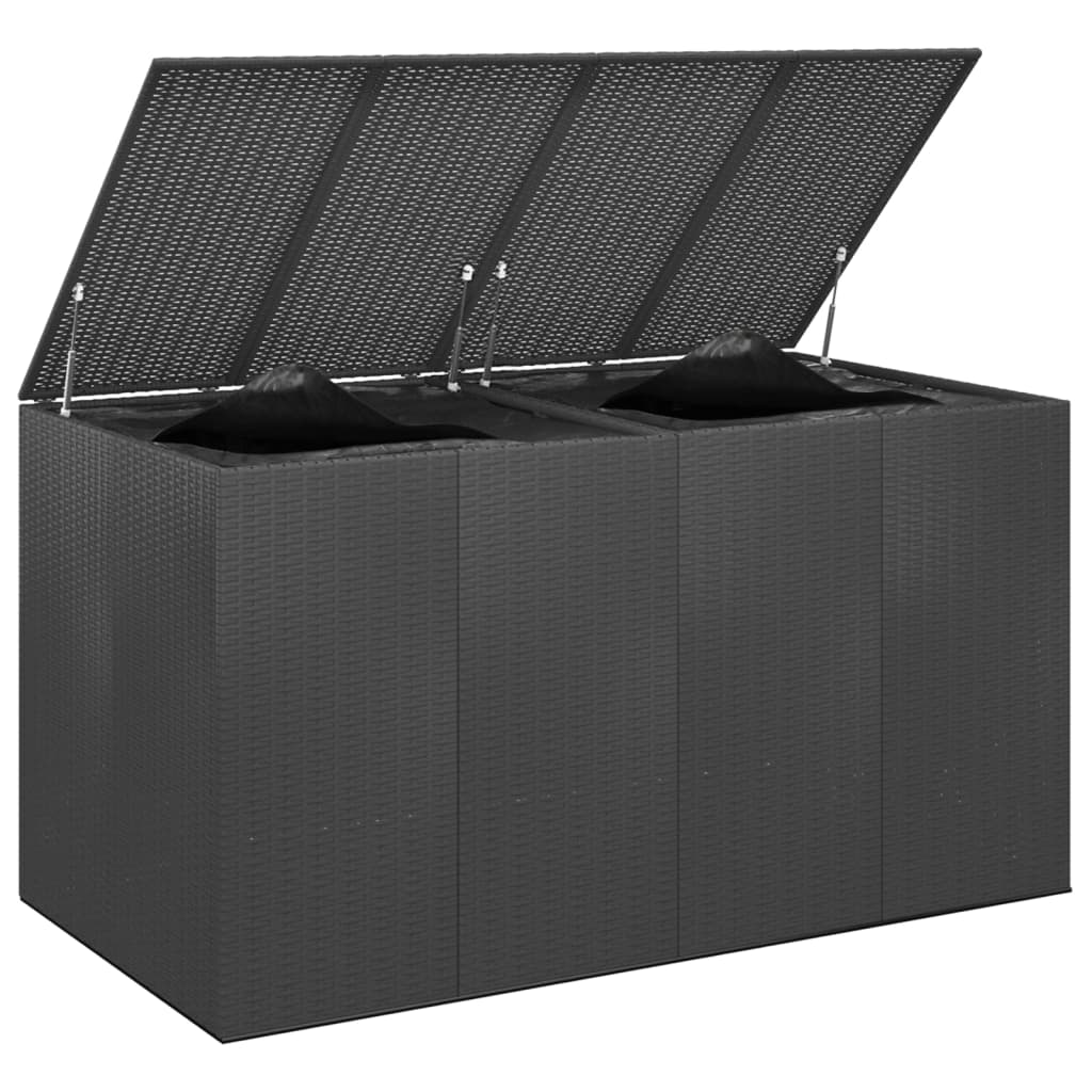 8720286669396_g_en_hd_2 vidaXL Garden Cushion Box PE Rattan 194x100x103 cm Black - Image 3