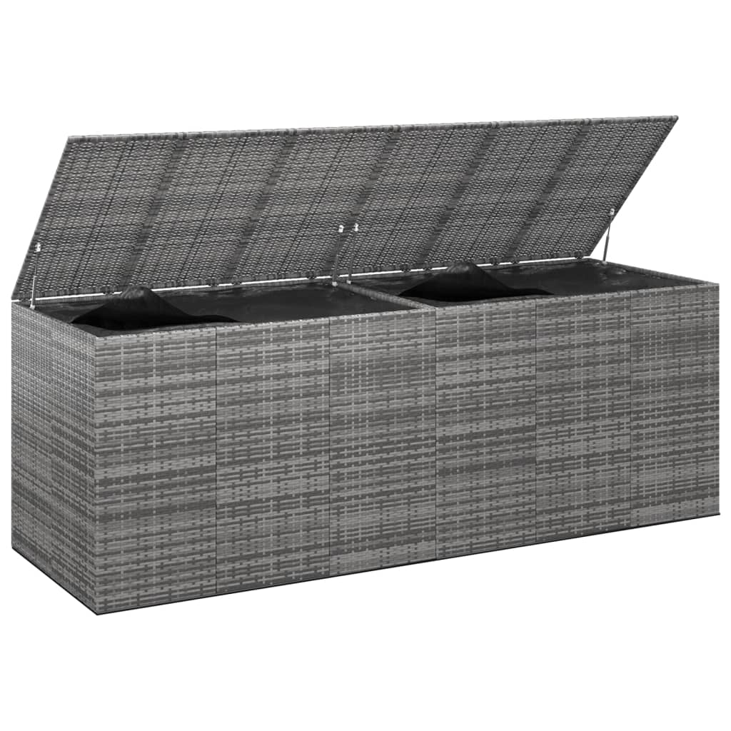 8720286669440_g_en_hd_2 vidaXL Garden Cushion Box PE Rattan 291x100.5x104 cm Grey - Image 3