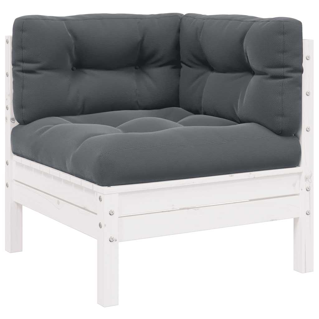 8720286670798_g_en_hd_1 vidaXL 2-Seater Garden Sofa with Cushions White Solid Pinewood - Image 2