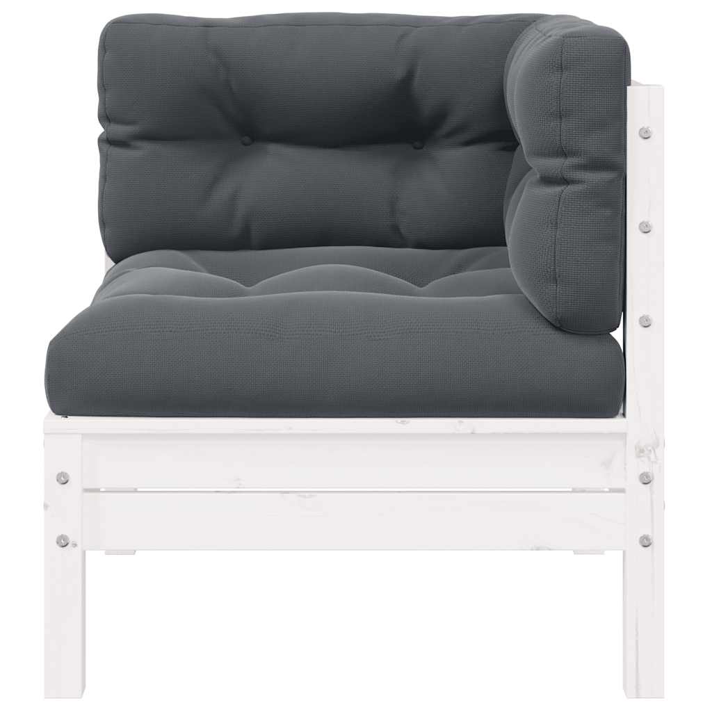 8720286670798_g_en_hd_2 vidaXL 2-Seater Garden Sofa with Cushions White Solid Pinewood - Image 3