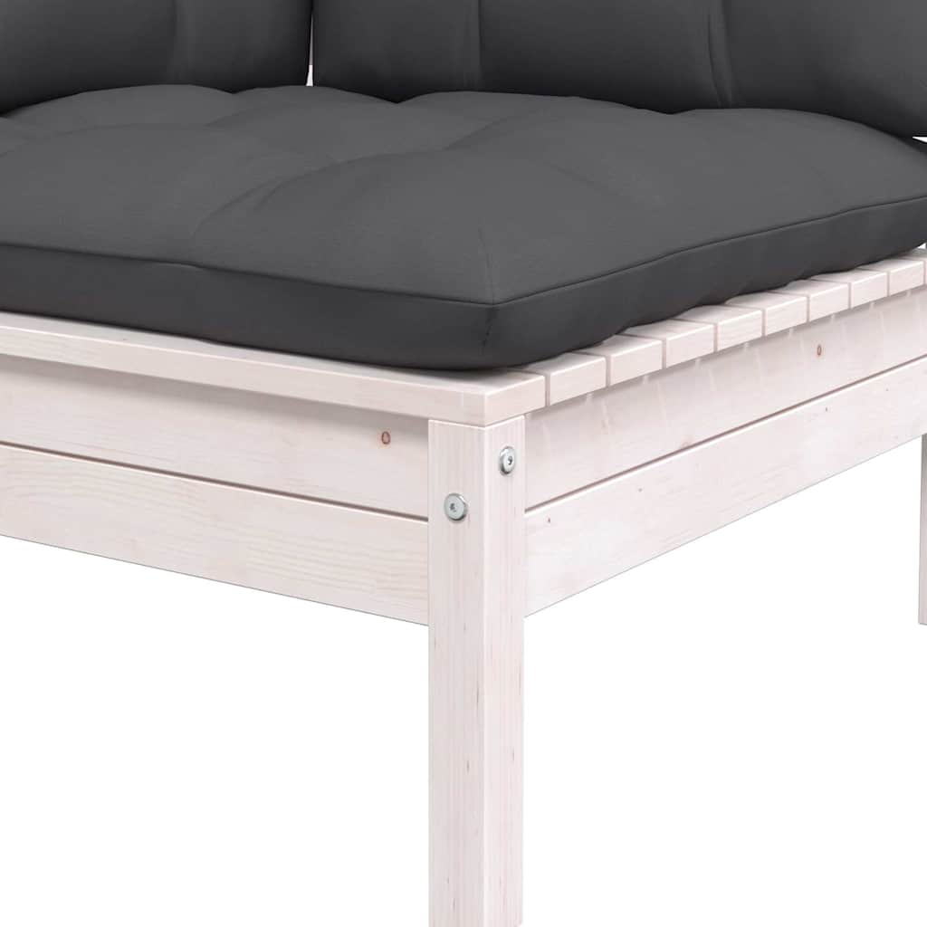 8720286670798_g_en_hd_4 vidaXL 2-Seater Garden Sofa with Cushions White Solid Pinewood - Image 5