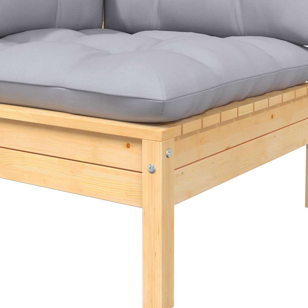 8720286671078_g_en_hd_5 vidaXL 3 Piece Garden Lounge Set with Grey Cushions Solid Pinewood - Image 6