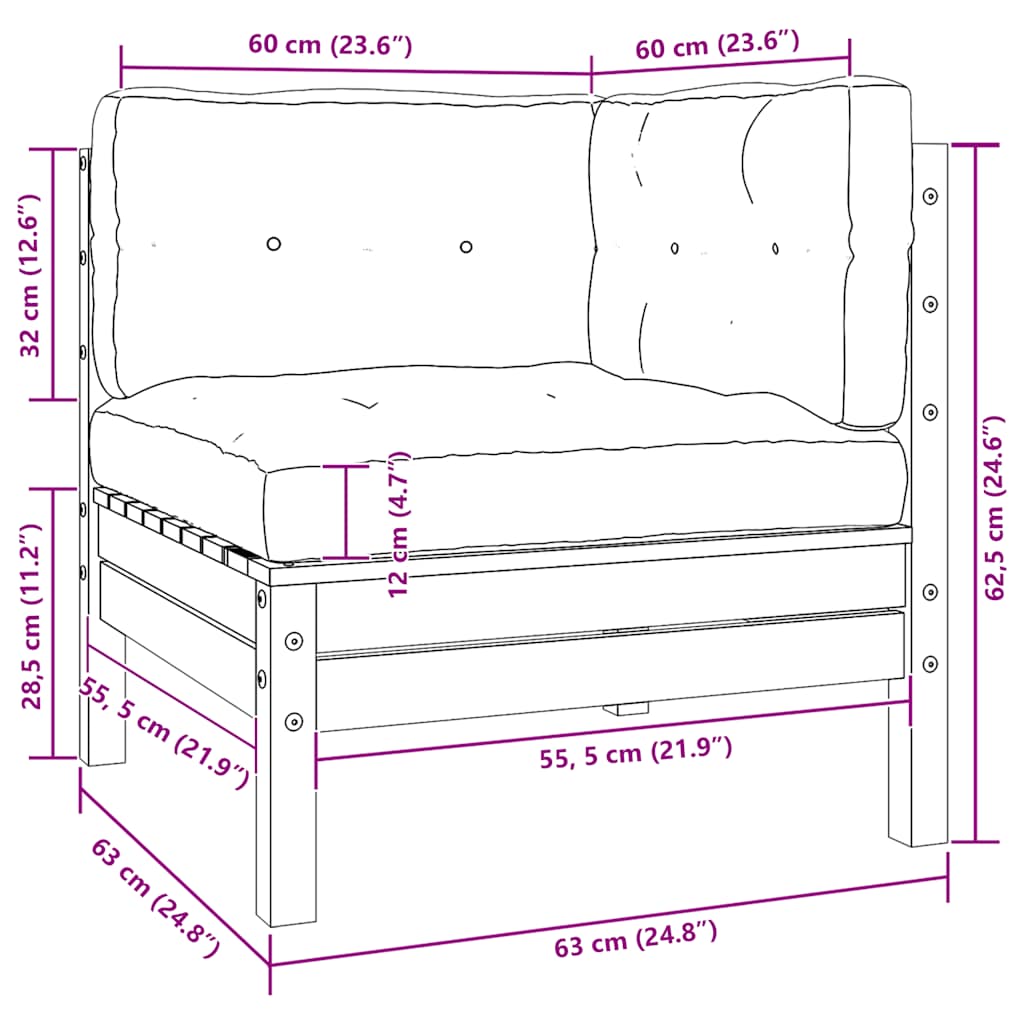 8720286671092_g_en_hd_8 vidaXL 3 Piece Garden Lounge Set with Cushions White Solid Pinewood - Image 9
