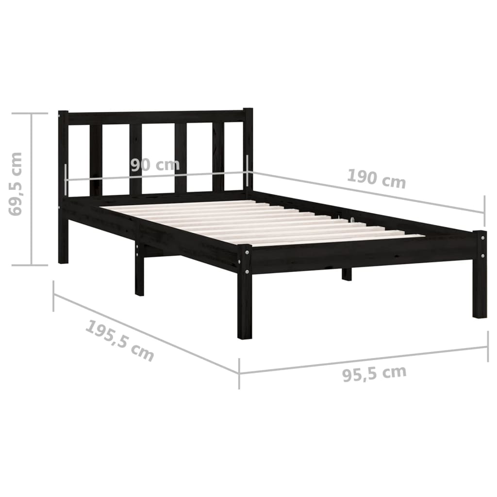 8720286671283_g_en_hd_7 vidaXL Bed Frame without Mattress Black Solid Wood 90x190 cm - Image 9