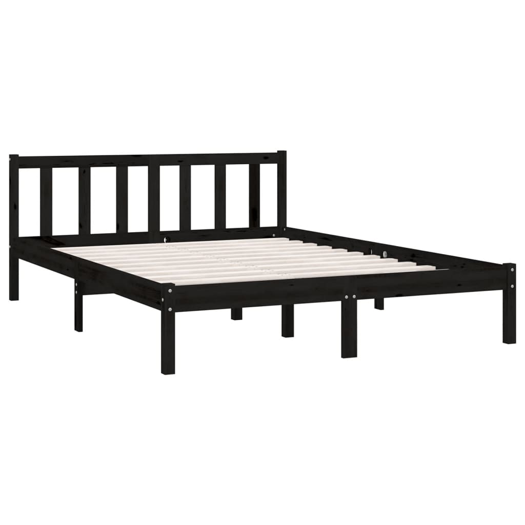 8720286671382_g_en_hd_1 vidaXL Bed Frame without Mattress Black Solid Wood 135x190 cm - Image 3
