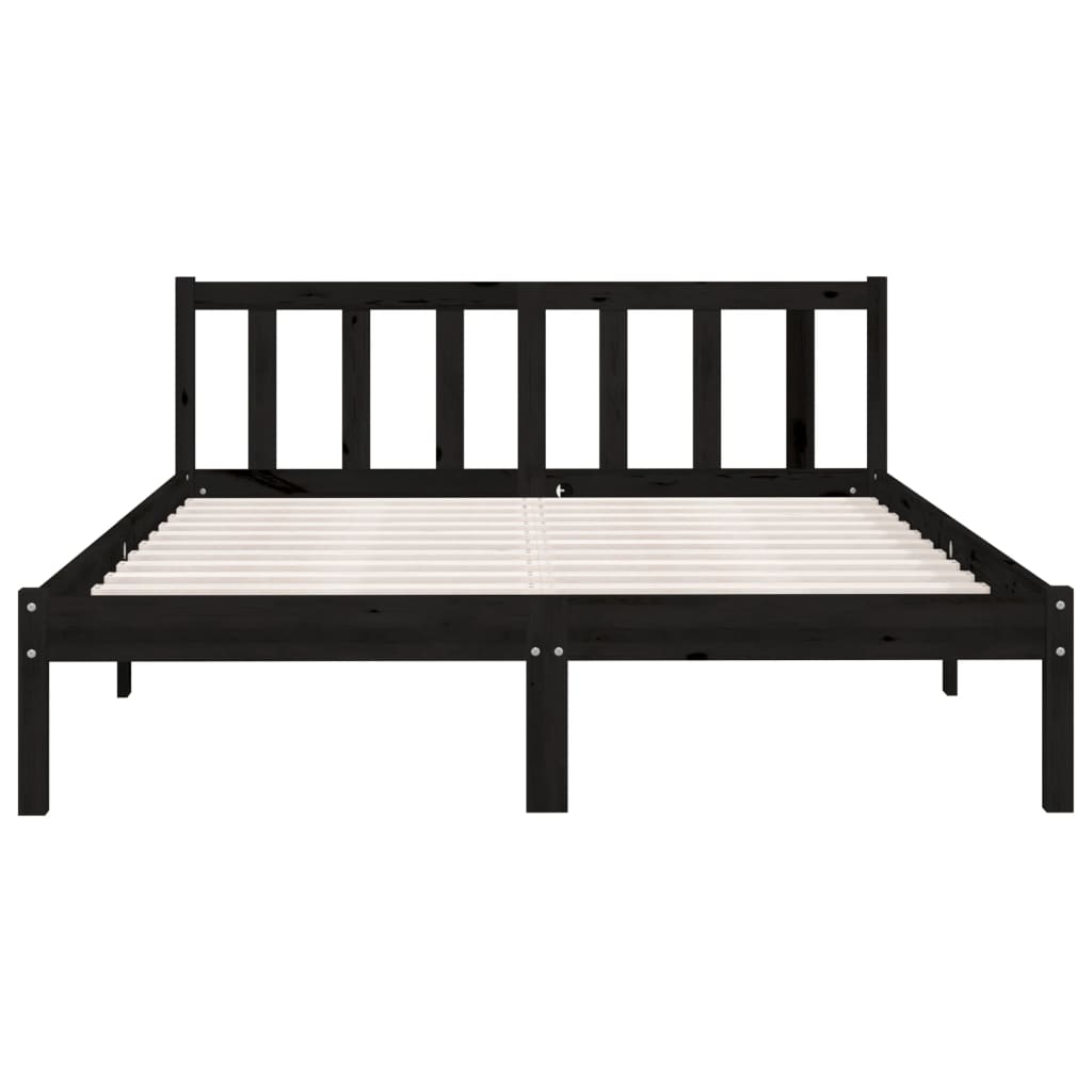8720286671382_g_en_hd_2 vidaXL Bed Frame without Mattress Black Solid Wood 135x190 cm - Image 4