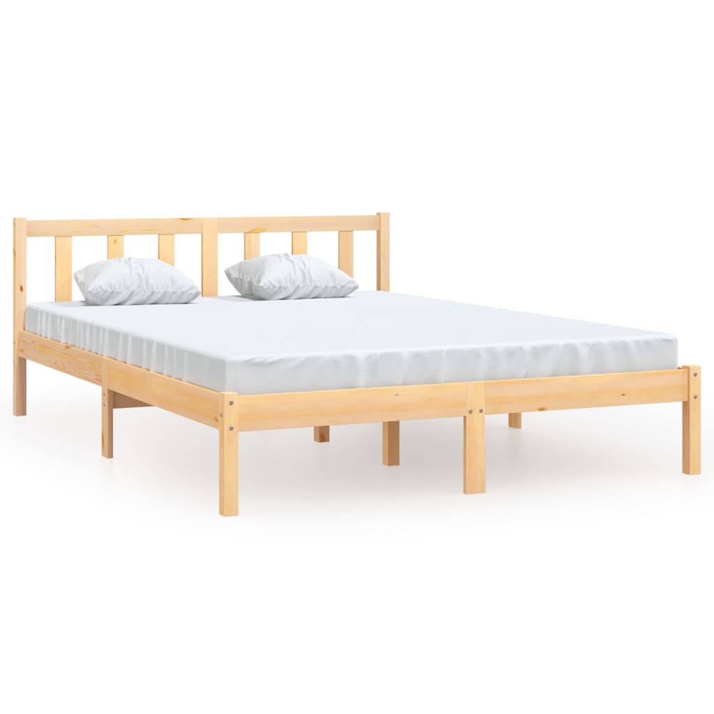 8720286671641_a_en_hd_1 vidaXL Bed Frame without Mattress Solid Wood Pine 150x200 cm - Image 2