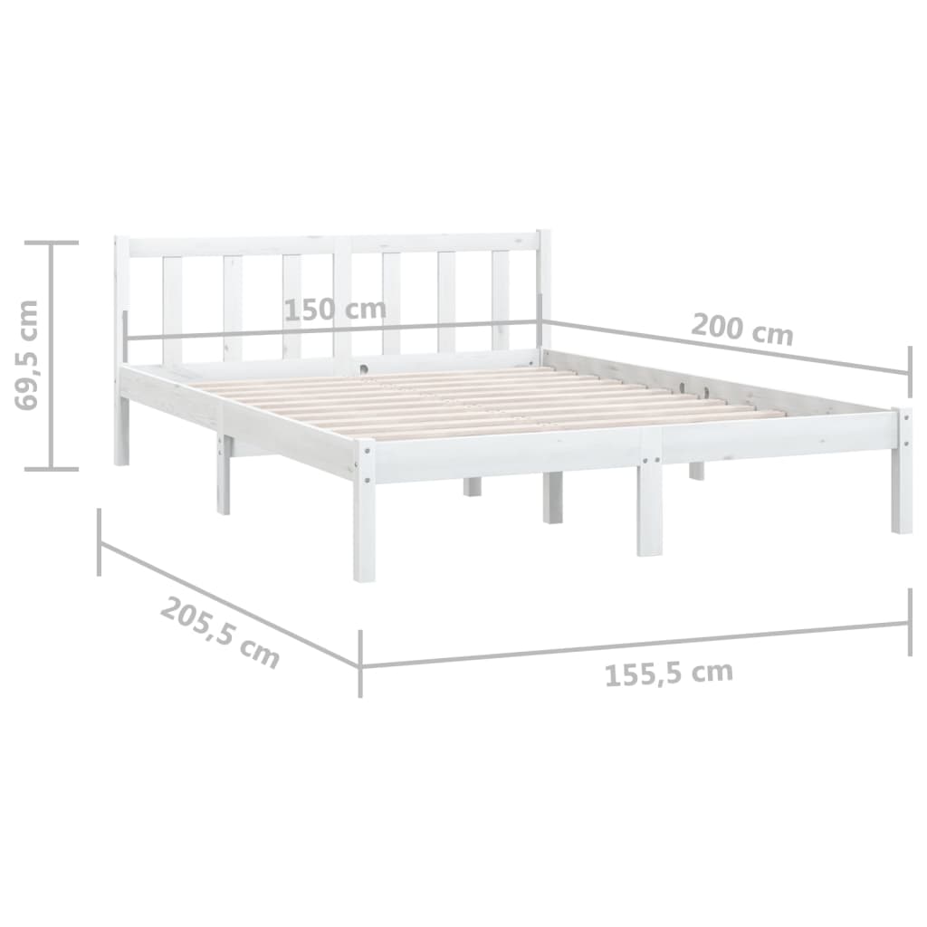 8720286671658_g_en_hd_7 vidaXL Bed Frame without Mattress White Solid Wood Pine 150x200 cm - Image 9