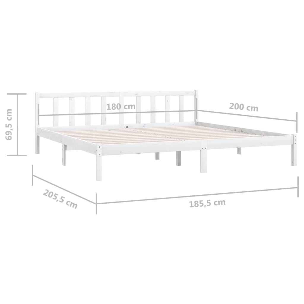 8720286671757_g_en_hd_7 vidaXL Bed Frame without Mattress White Solid Wood 183x203 cm King - Image 9