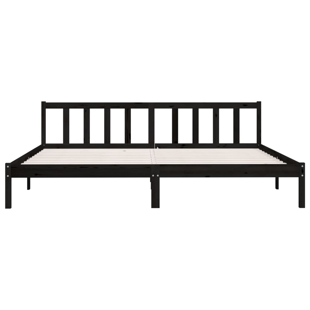 8720286671788_g_en_hd_2 vidaXL Bed Frame without Mattress Black Solid Wood 183x203 cm King - Image 4