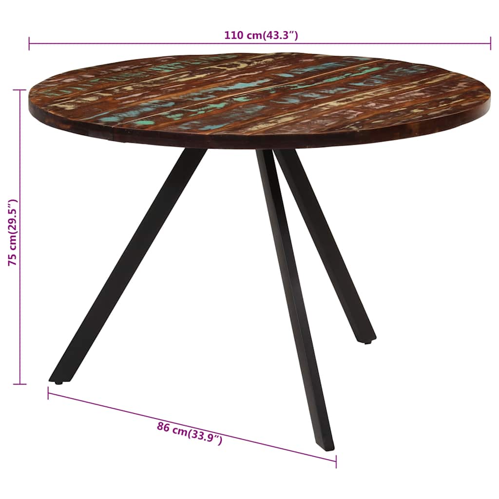 8720286672341_g_en_hd_8 vidaXL Dining Table 110x75 cm Solid Wood Reclaimed - Image 9