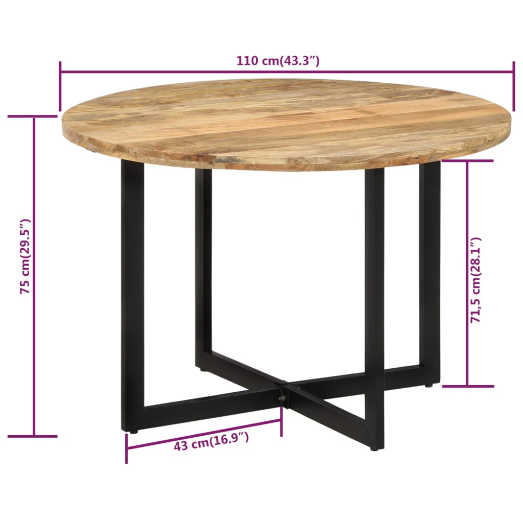 8720286672365_g_en_hd_6 vidaXL Dining Table 110x75 cm Solid Wood Mango - Image 7
