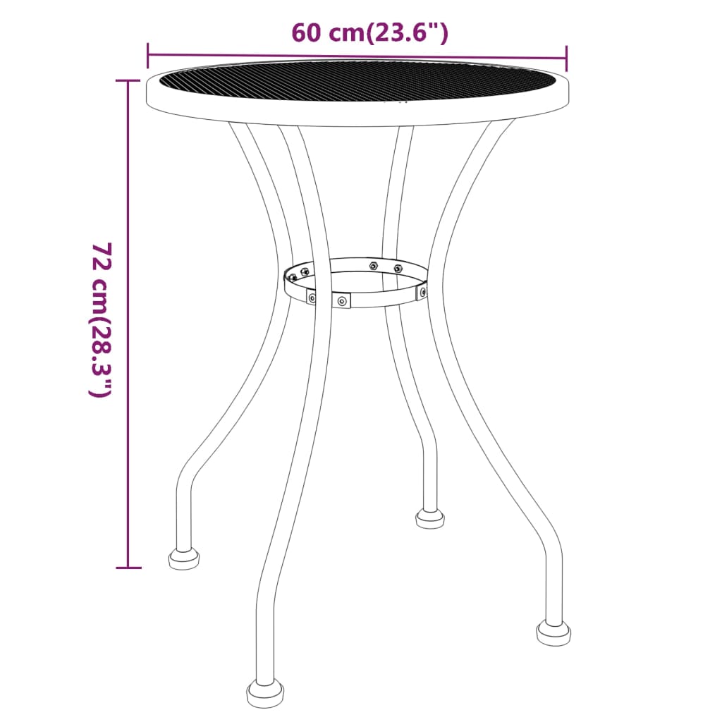 8720286677698_g_en_hd_3 vidaXL Garden Table Ø60x72 cm Expanded Metal Mesh Anthracite - Image 5