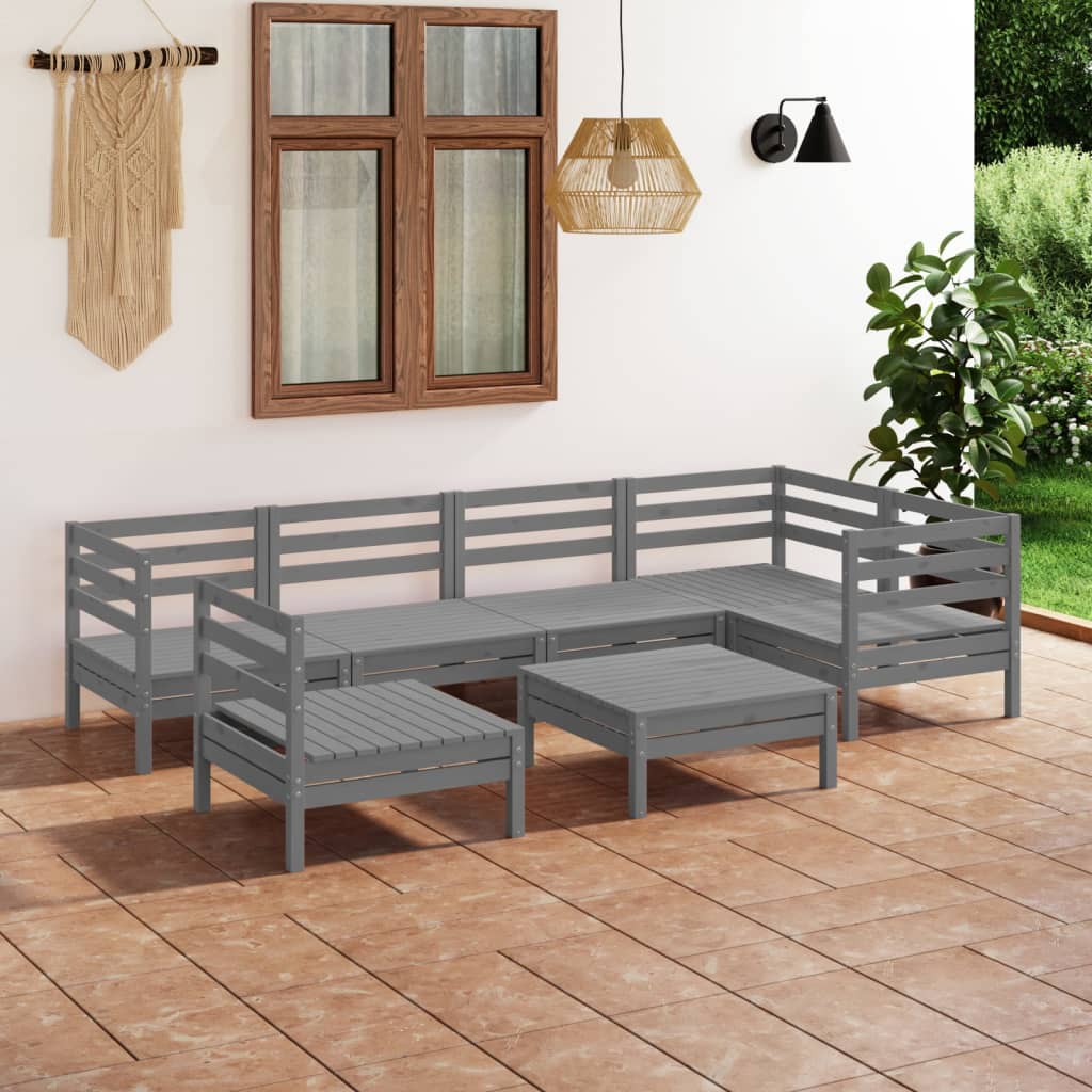 8720286686164_m_en_hd_1 vidaXL 7 Piece Garden Lounge Set Solid Pinewood Grey - Image 1