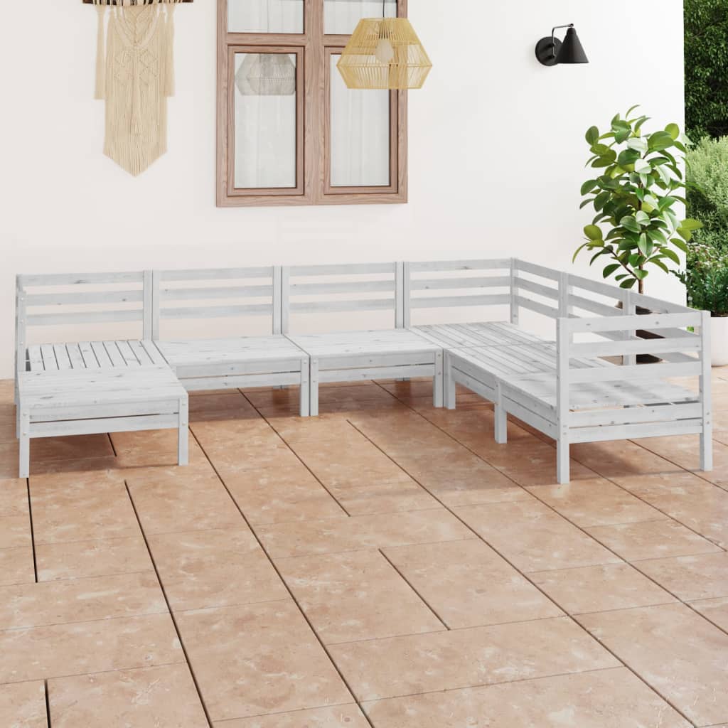 8720286687307_m_en_hd_1 vidaXL 7 Piece Garden Lounge Set Solid Pinewood White - Image 1